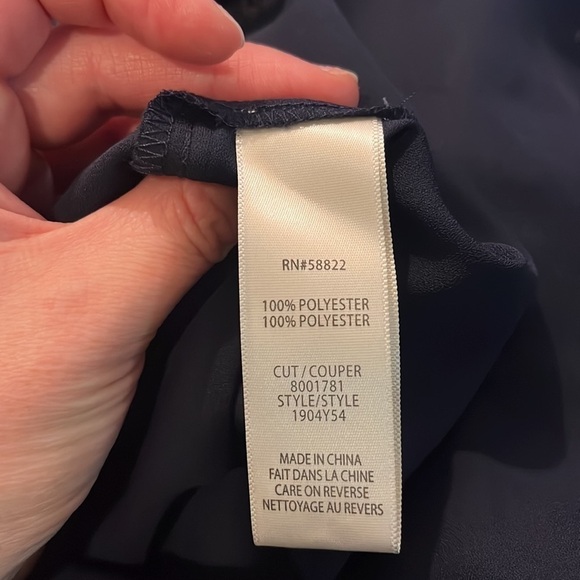 MAX STUDIO Navy Blue Floral Ruffled Georgette V-Neck Sleeveless Maxi Dress - Picture 6 of 9